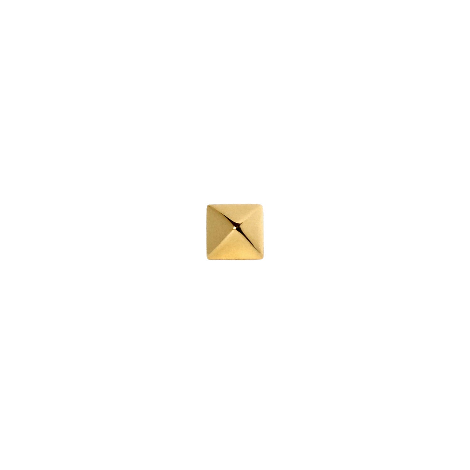 Large Solid Gold Pyramid Earring - The Ear Stylist by Jo Nayor