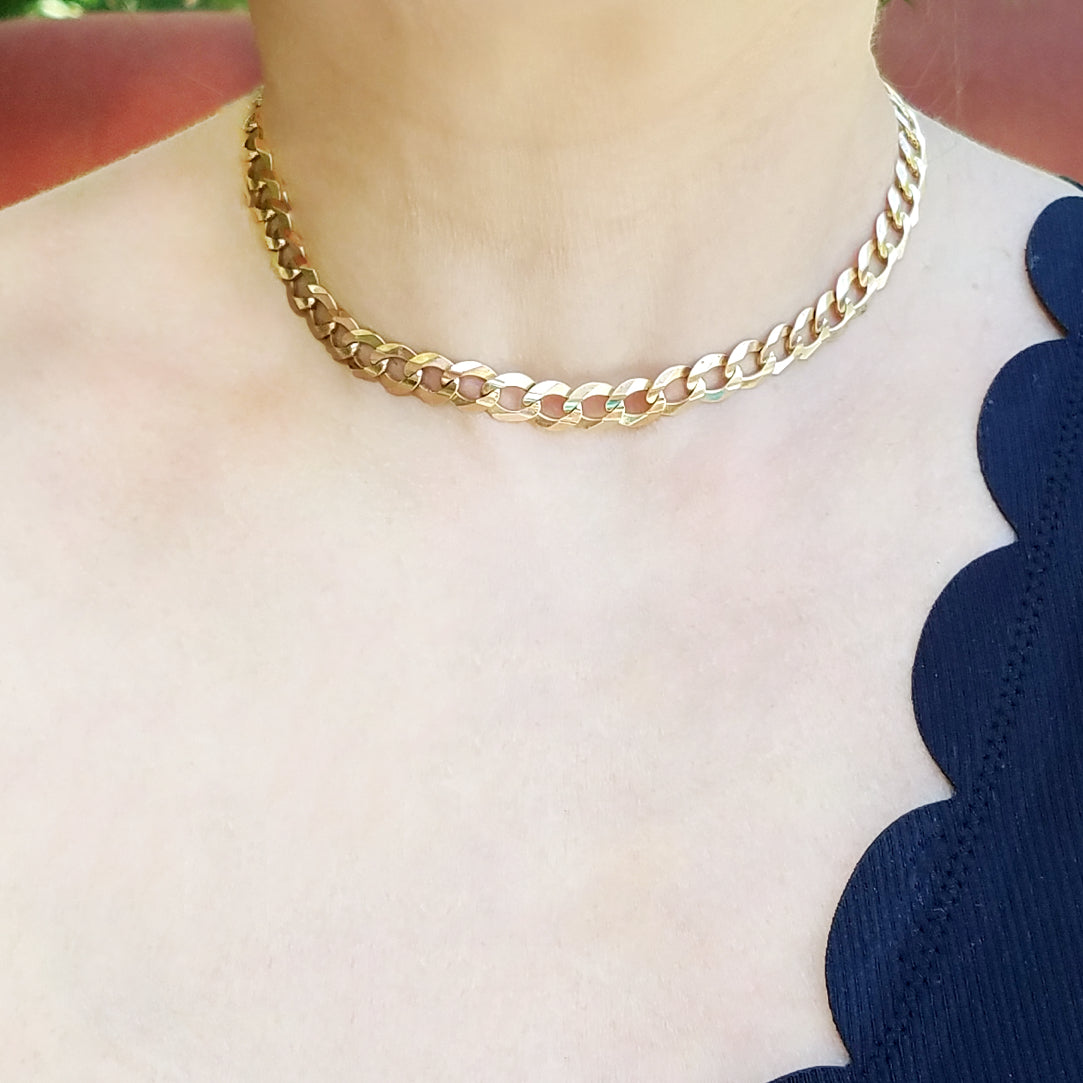 Cuban Link Choker - The Ear Stylist by Jo Nayor