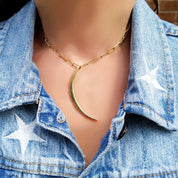 Long Talon Moon Charm - The Ear Stylist by Jo Nayor