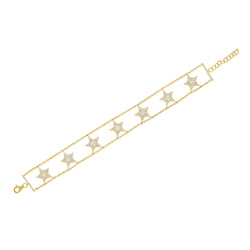 Diamond Star Alexa Bracelet - Designer Earrings - The EarStylist by Jo Nayor 