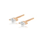 Marquis Diamond Stud Earring - Earrings - Ear Stylist by Jo Nayor
