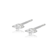Marquis Diamond Stud Earring - Earrings - Ear Stylist by Jo Nayor