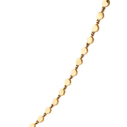 14K Gold Disc Link Necklace - The Ear Stylist by Jo Nayor