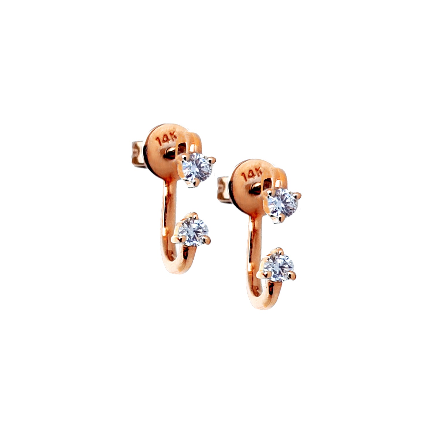 Diamond Orbit Earrings - Designer Earrings - The EarStylist by Jo Nayor 