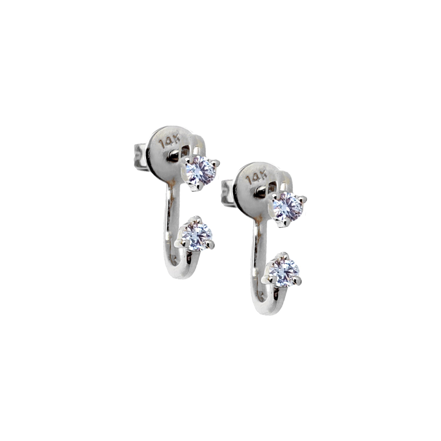 Diamond Orbit Earrings - Designer Earrings - The EarStylist by Jo Nayor 