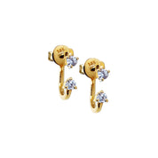 Diamond Orbit Earrings - Designer Earrings - The EarStylist by Jo Nayor 