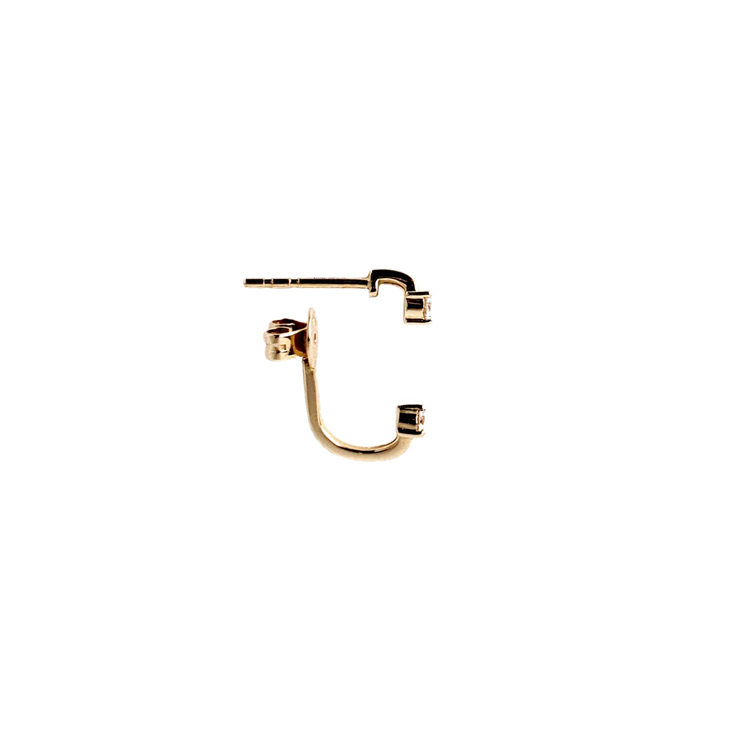 Diamond Orbit Earrings - Designer Earrings - The EarStylist by Jo Nayor 