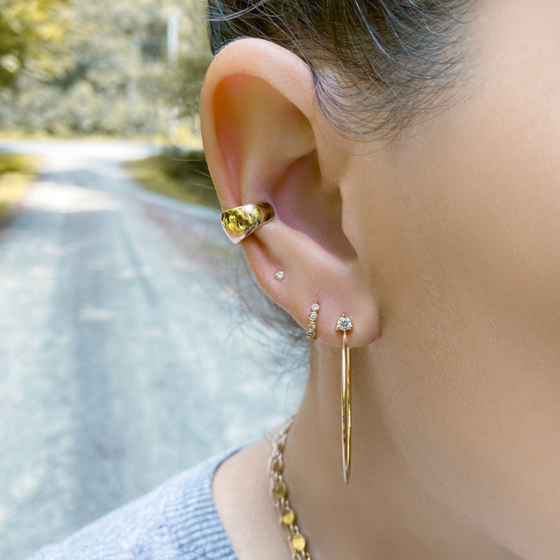 14K Gold Aria Hoop Earrings - Designer Earrings - The EarStylist