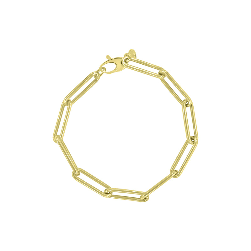 14K Gold Otis Link Bracelet - Designer Earrings - The EarStylist by Jo Nayor 