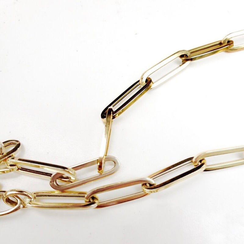 Colossal Link 14K Gold Chain Necklace - Designer Earrings - The EarStylist by Jo Nayor 