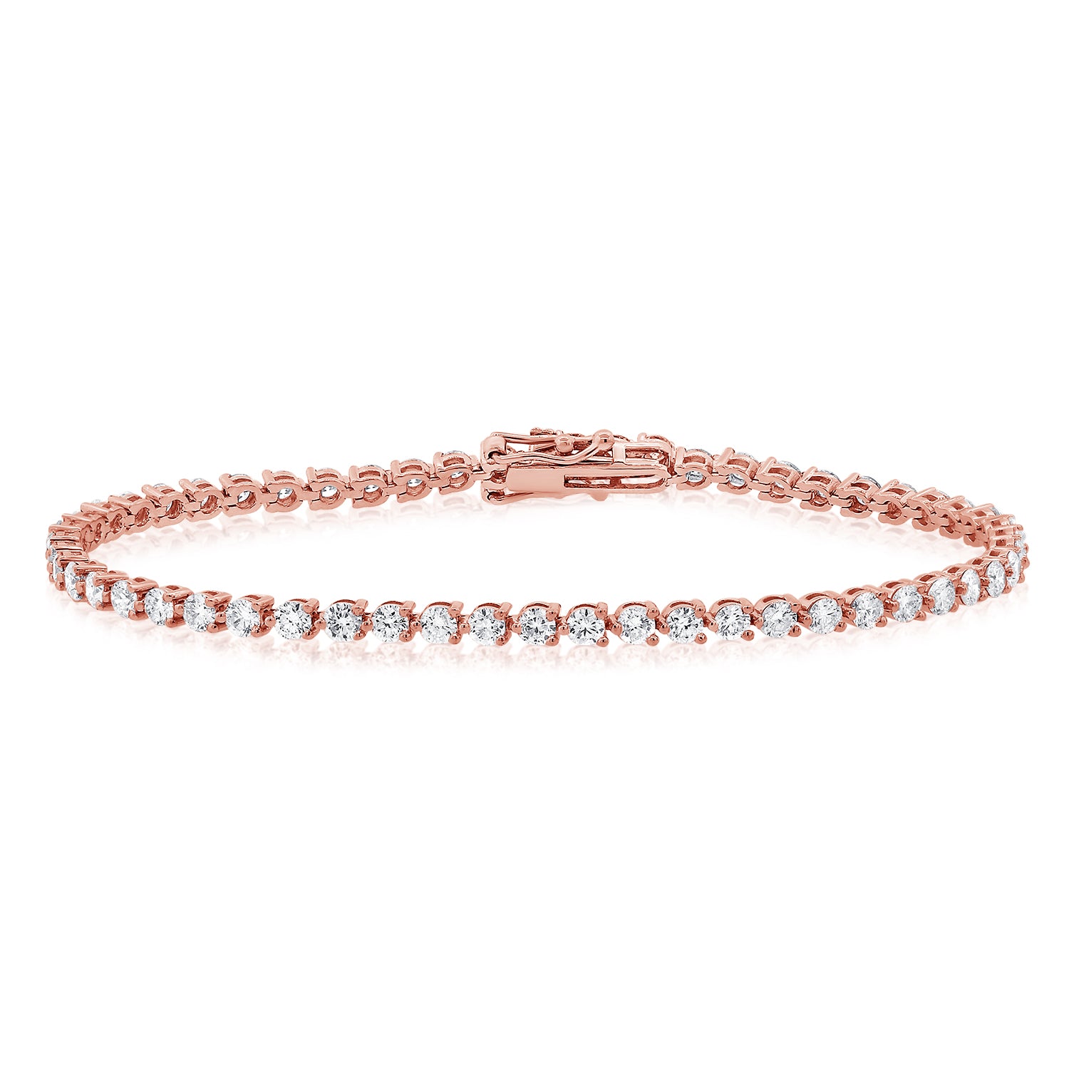 Three Prong Diamond Tennis Bracelet - Bracelets - Jo Nayor Designs
