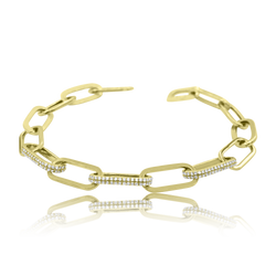 Pave Trio Bracelet - Designer Diamond Bracelet - Jo Nayor Designs