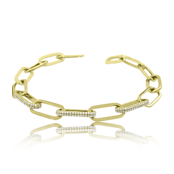 Pave Trio Bracelet - Designer Diamond Bracelet - Jo Nayor Designs