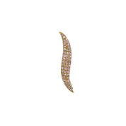 Gold and Diamond Petal Climber - The Ear Stylist by Jo Nayor