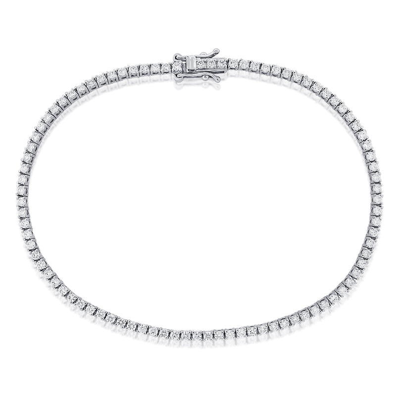 Petite 4 Prong Diamond Tennis Bracelet - Bracelets - Jo Nayor Designs