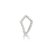 Diamond Pipa Post - Designer Earrings - The Ear Stylist by Jo Nayor