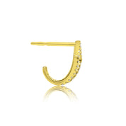 Diamond Pipa Post - Designer Earrings - The Ear Stylist by Jo Nayor