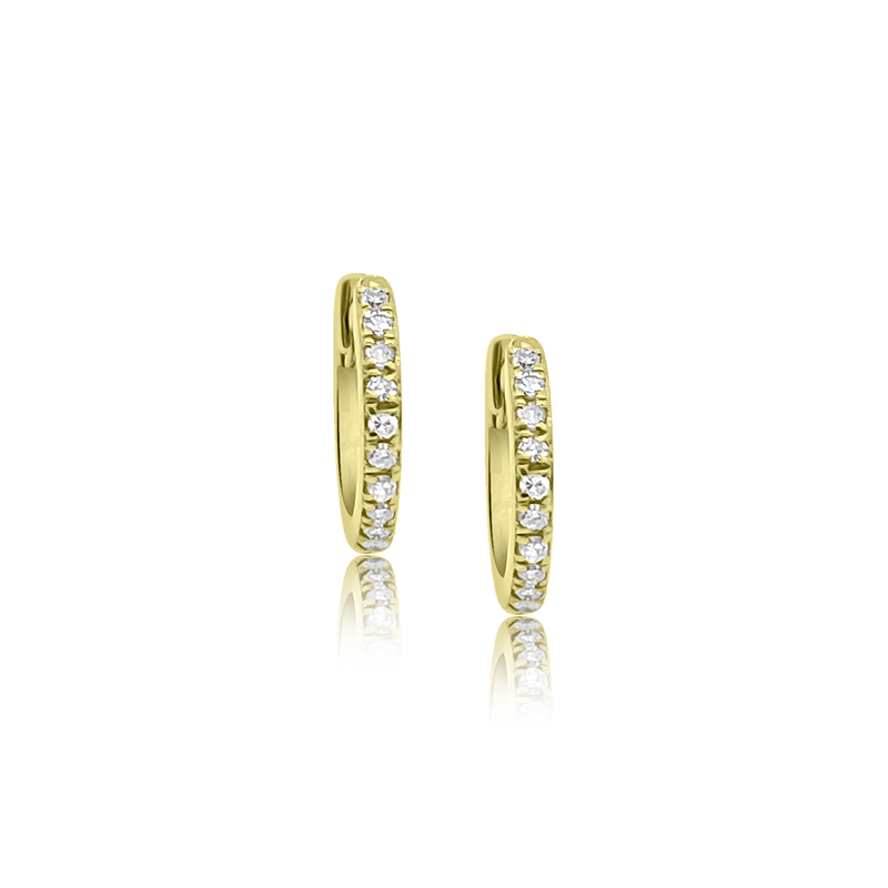 Reversible Diamond & Ruby Eternity Hoops - Gold Earrings - Ear Stylist