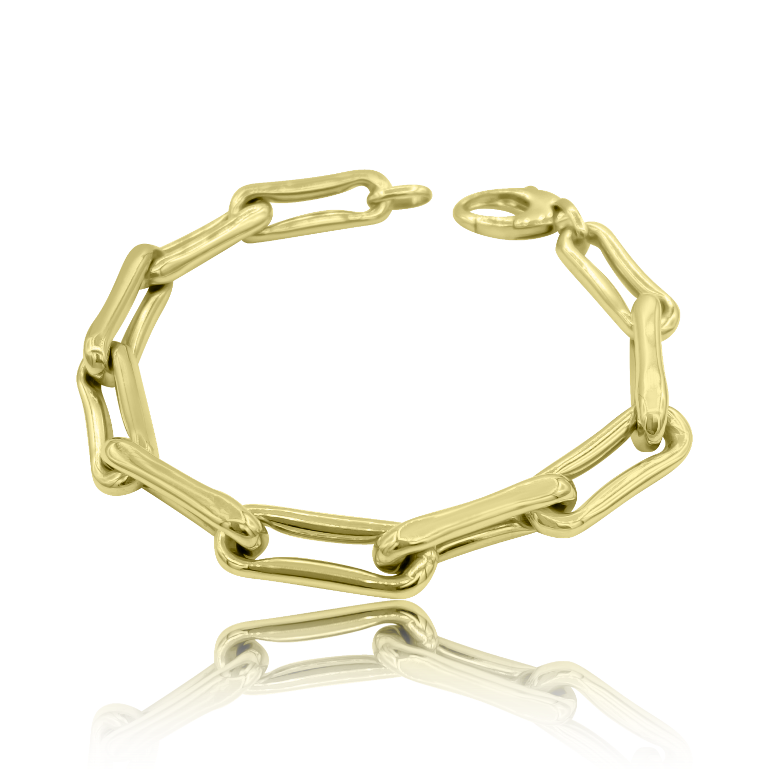 14K Gold Roma Link Bracelet - Designer Bracelet - Jo Nayor Designs