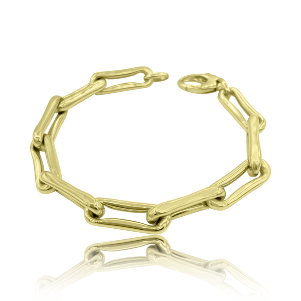14K Gold Roma Link Bracelet - Designer Bracelet - Jo Nayor Designs