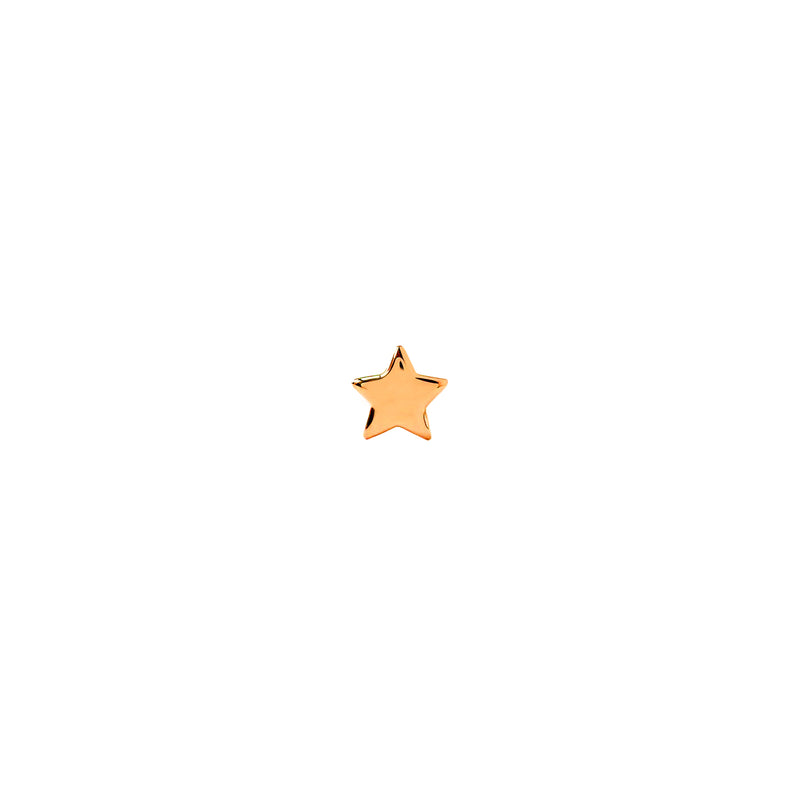 Solid Gold mini Star Stud Earring - The Ear Stylist by Jo Nayor