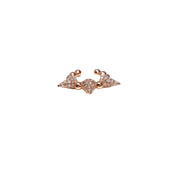 Spiked Diamond & Gold Ear Cuff - The Ear Stylist by Jo Nayor
