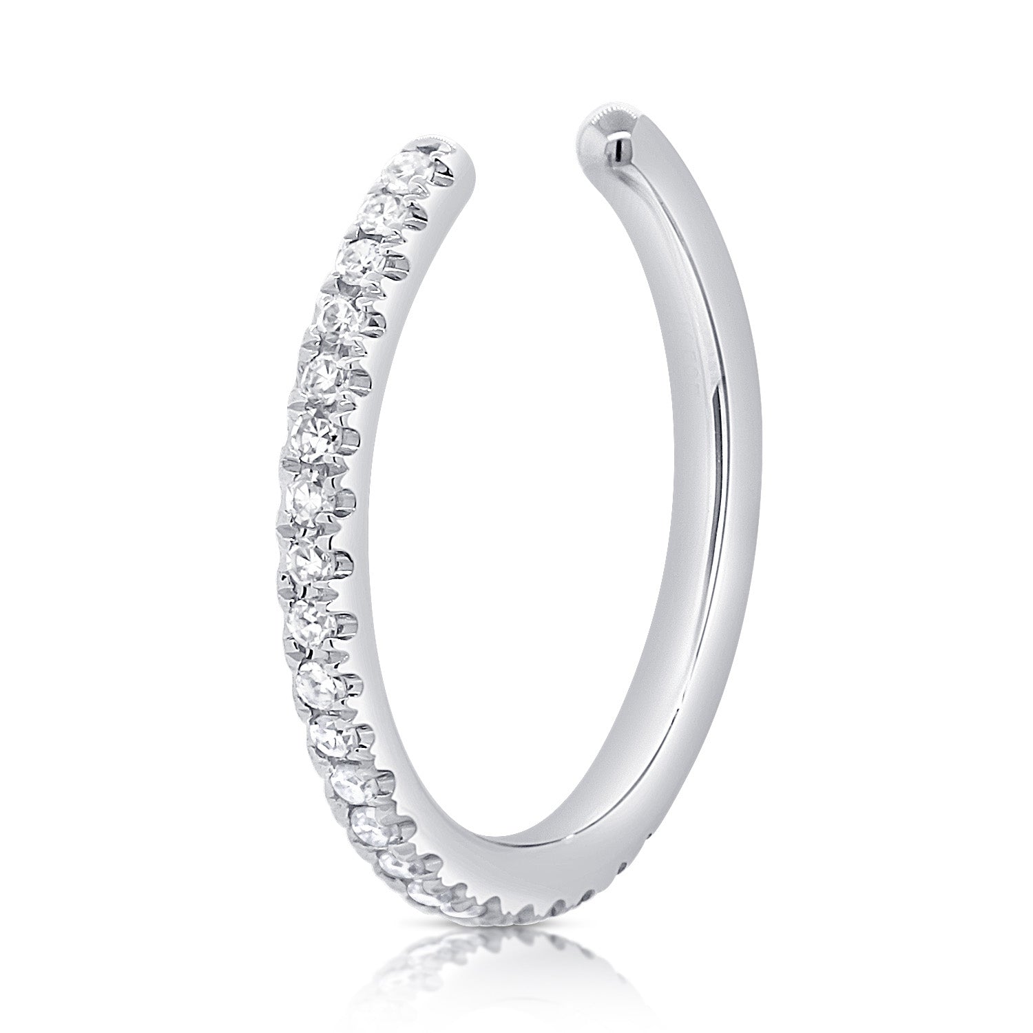 Pave Diamond & Gold Ear Cuff - The Ear Stylist by Jo Nayor