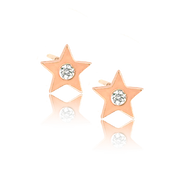 Solo Diamond Star Stud Earring - Designer Earrings - The EarStylist by Jo Nayor