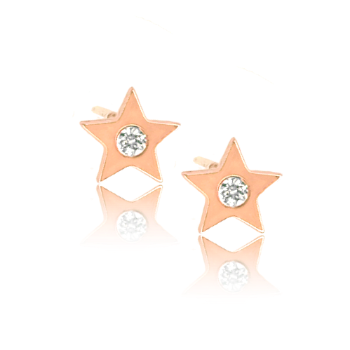Solo Diamond Star Stud Earring - Designer Earrings - The EarStylist by Jo Nayor