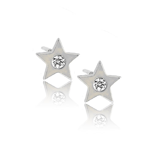 Solo Diamond Star Stud Earring - Designer Earrings - The EarStylist by Jo Nayor