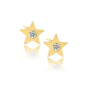 Solo Diamond Star Stud Earring - Designer Earrings - The EarStylist by Jo Nayor