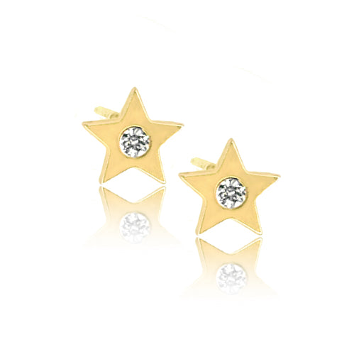 Solo Diamond Star Stud Earring - Designer Earrings - The EarStylist by Jo Nayor