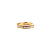 Single Full-Row Diamond & Gold Ear Cuff - The Ear Stylist by Jo Nayor
