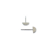 Sphere Slice Diamond Stud Earrings - The Ear Stylist by Jo Nayor