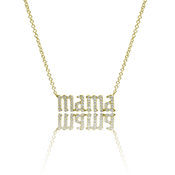 Small Mama Diamond Necklace - Designer Necklaces - Jo Nayor Designs