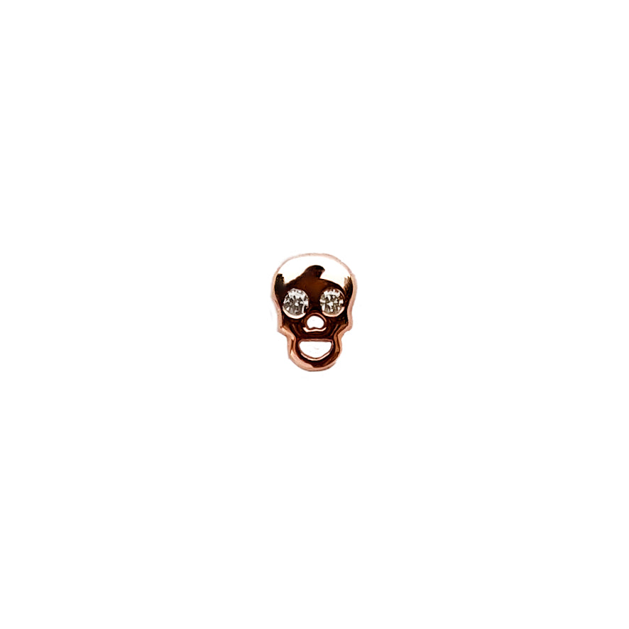 Mini Skull Diamond Earring - The Ear Stylist by Jo Nayor