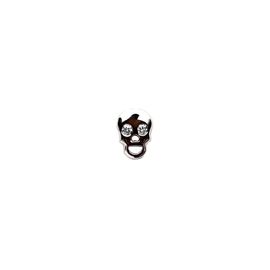 Mini Skull Diamond Earring - The Ear Stylist by Jo Nayor