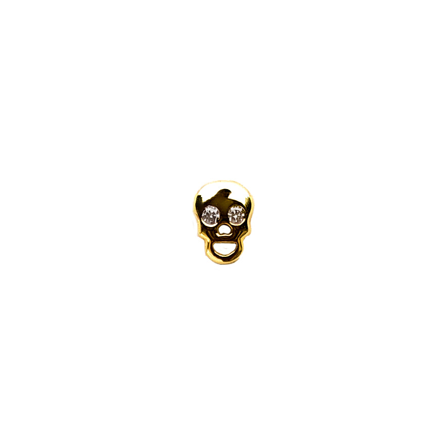 Mini Skull Diamond Earring - The Ear Stylist by Jo Nayor