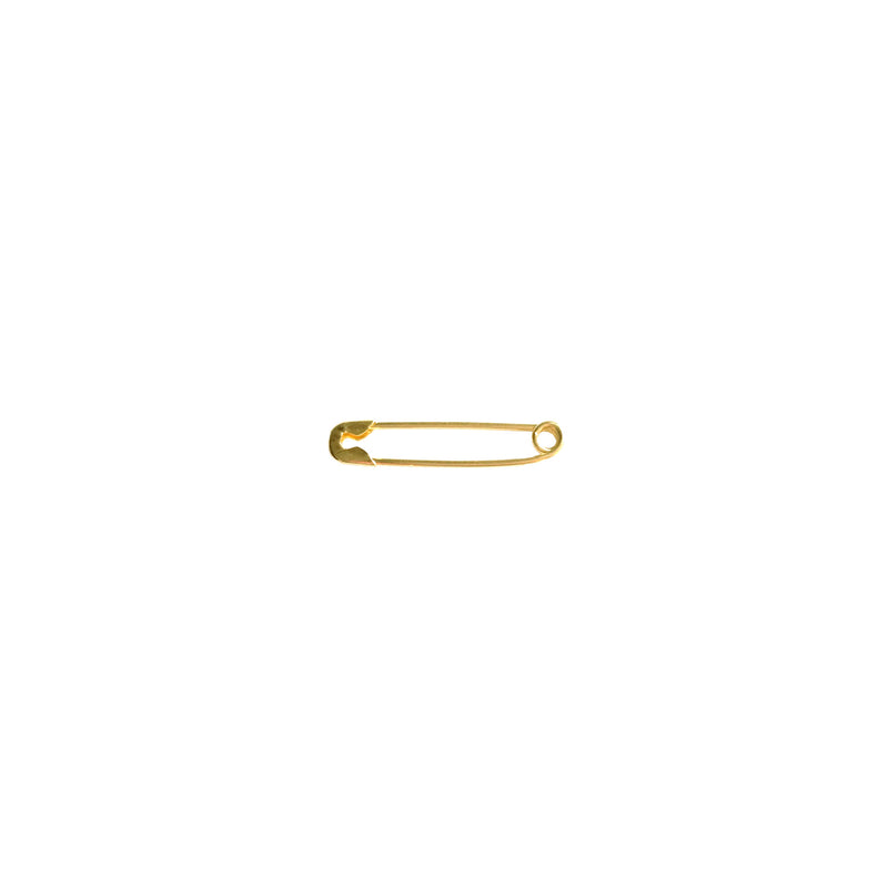 Solid 14K Gold Safety Pin Earrings - The Ear Stylist by Jo Nayor