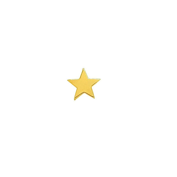 Solid Gold Star Stud Earring - The Ear Stylist by Jo Nayor