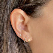 Single Baguette Stud - Designer Earrings - The EarStylist by Jo Nayor