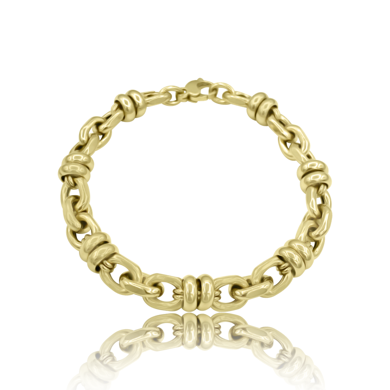 14K Gold Stevie Link Bracelet - Designer Bracelets - Jo Nayor Designs
