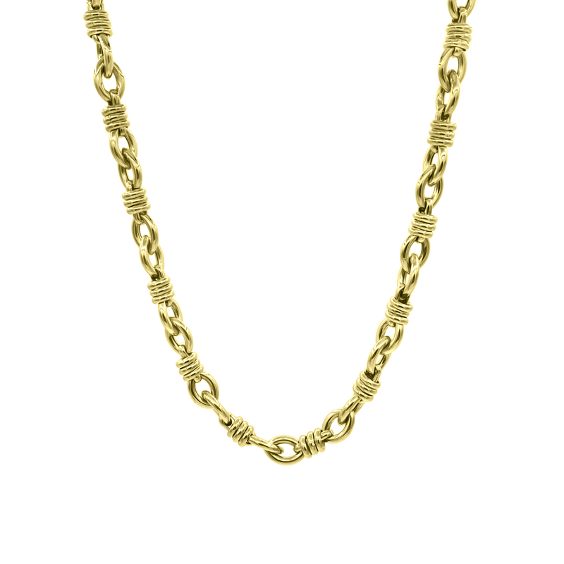 14K Gold Stevie Link Chain Necklace - Designer Necklaces - Jo Nayor 