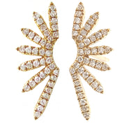 Diamond Sunburst Stud Earring - The Ear Stylist by Jo Nayor
