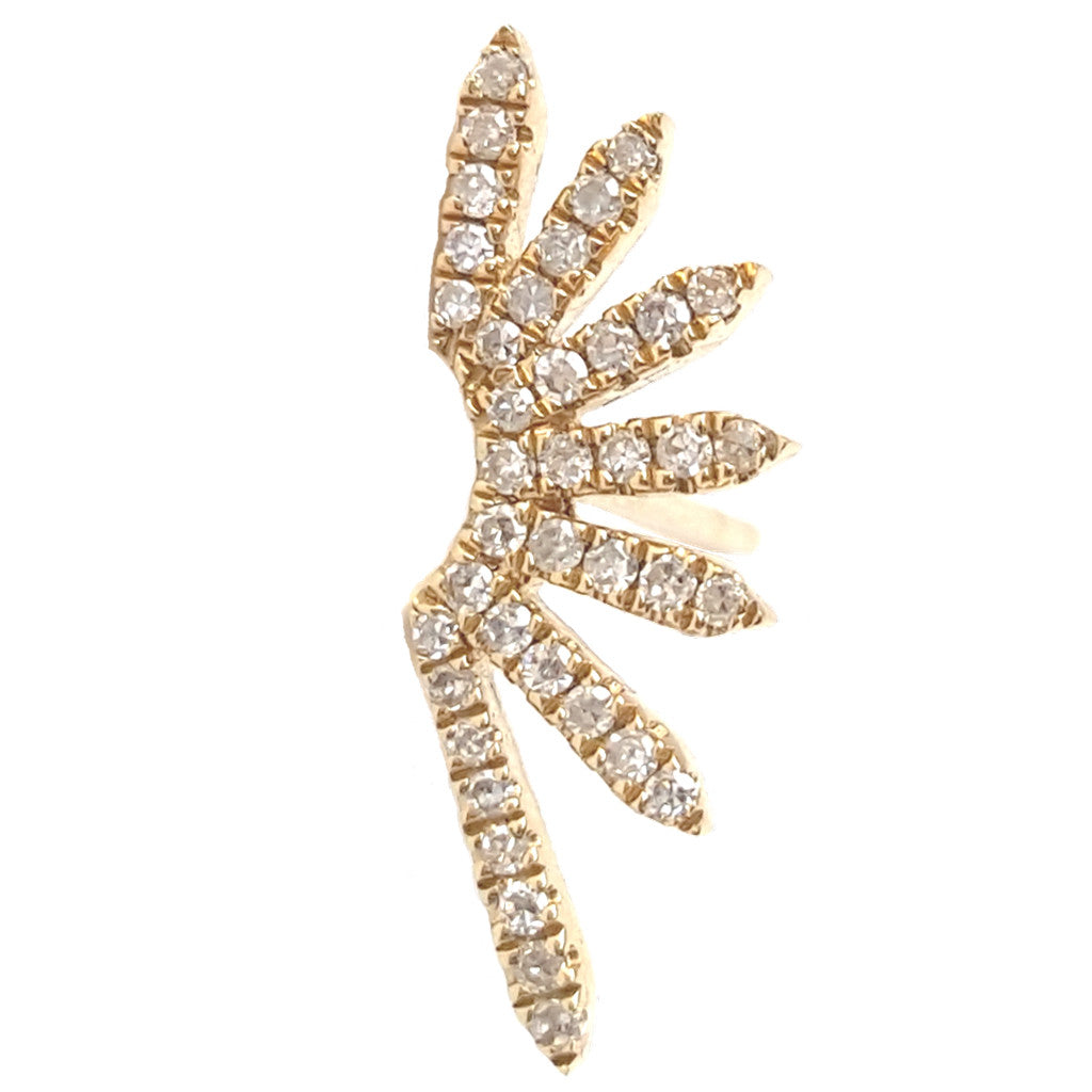 Diamond Sunburst Stud Earring - The Ear Stylist by Jo Nayor