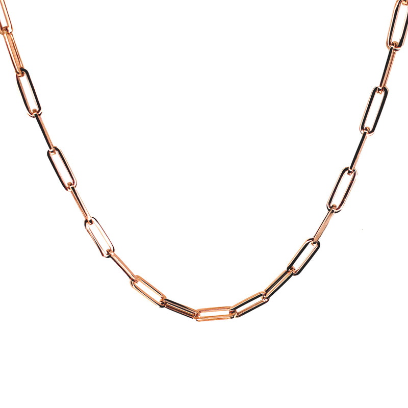 Super Colossal Link 14K Gold Chain Necklace - Designer Earrings - The EarStylist by Jo Nayor 