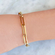 14K Gold Supreme Link Bracelet - Designer Earrings - The EarStylist by Jo Nayor