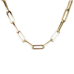 Supreme Link 14K Gold Chain Necklace - Designer Earrings - The EarStylist by Jo Nayor 