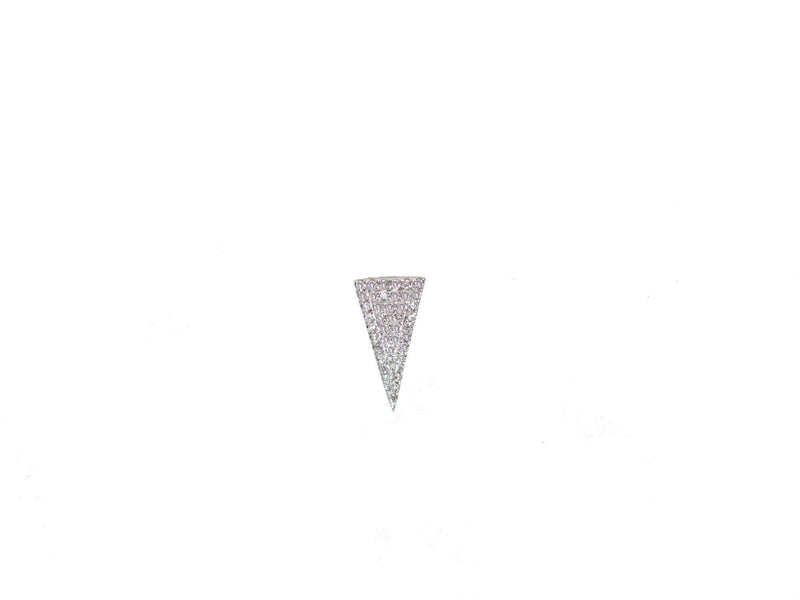 Tall Diamond and Gold Triangle Earring - The Ear Stylist by Jo Nayor