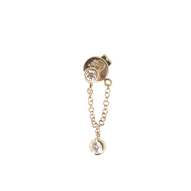 Dangling Diamond Drop Earring - Designer Earrings - The EarStylist by Jo Nayor 